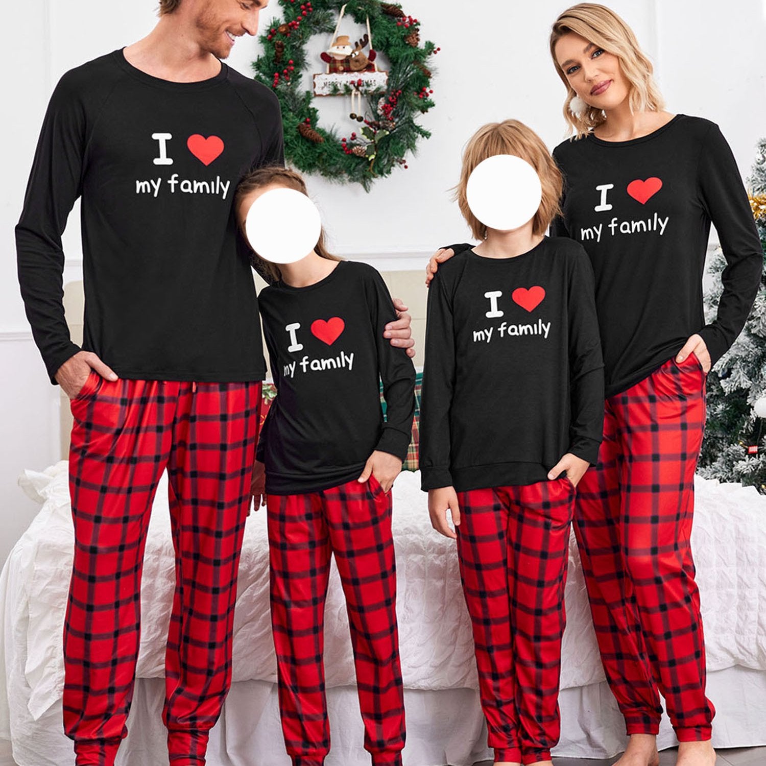 Christmas Pajamas For Family Matching Sets Xmas Soft Holiday Sleepwear Women's Lounge Sets Soft Cozy Party Women Vacation Festival Home Wear Nightwear Festive Sleeepwear Seasonal Loungewear Comfy Sets Holiday Gift Ideas Winte