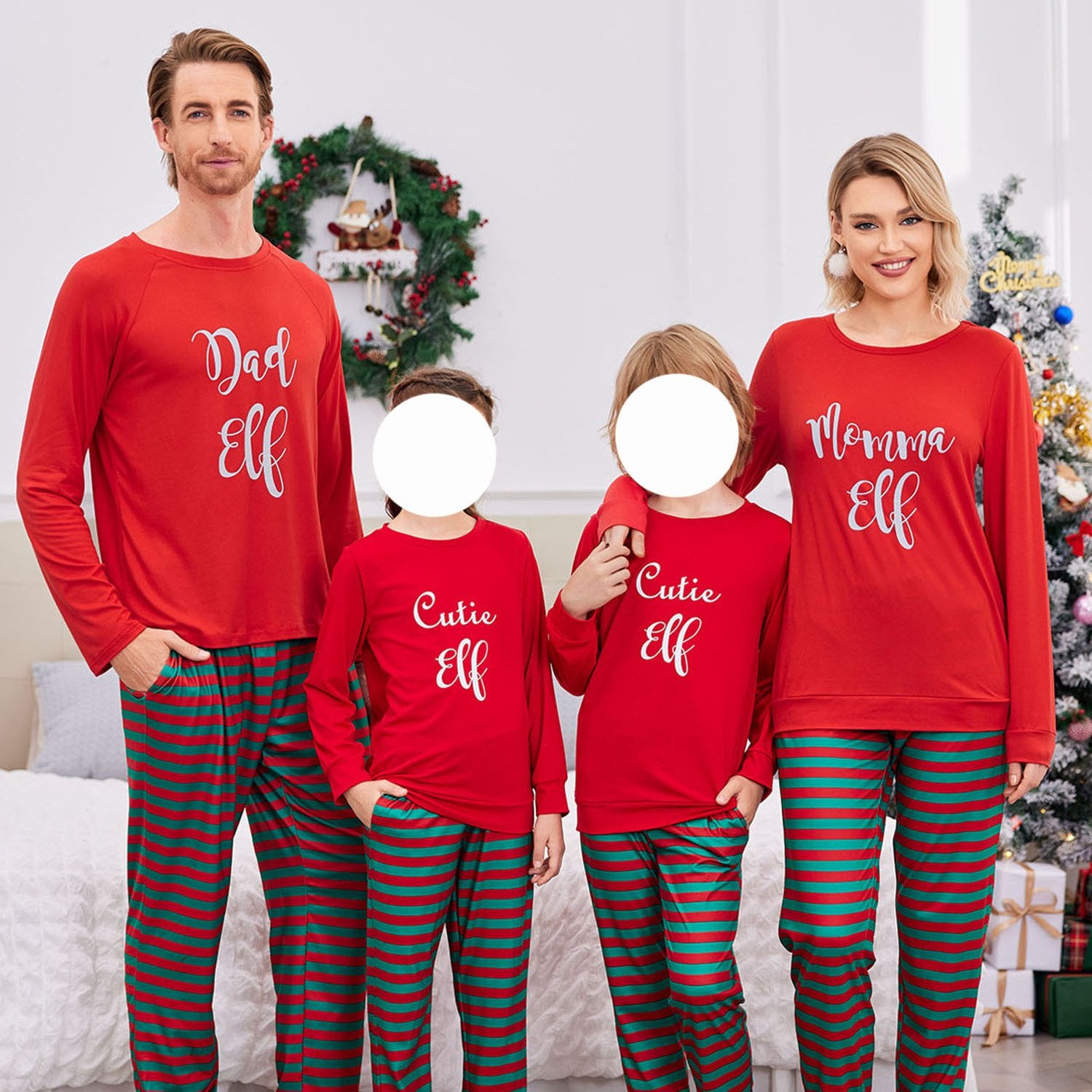 Christmas Pajamas For Family Matching Sets Xmas Soft Holiday Sleepwear Women's Lounge Sets Soft Cozy Party Women Vacation Festival Home Wear Nightwear Festive Sleeepwear Seasonal Loungewear Comfy Sets Holiday Gift Ideas Winte
