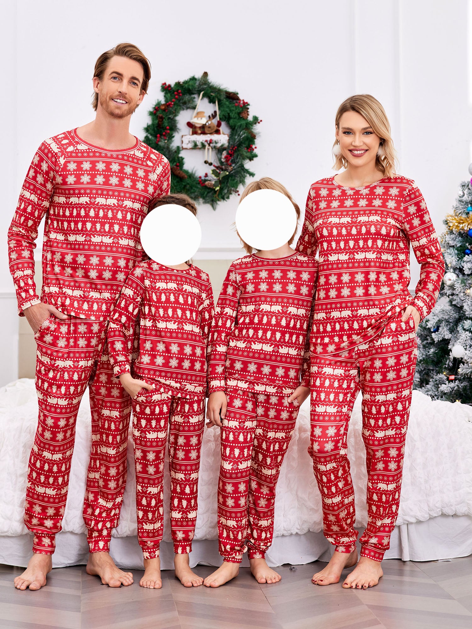 Christmas Pajamas For Family Matching Sets Xmas Soft Holiday Sleepwear Women's Lounge Sets Soft Cozy Party Women Vacation Festival Home Wear Nightwear Festive Sleeepwear Seasonal Loungewear Comfy Sets Holiday Gift Ideas Winte