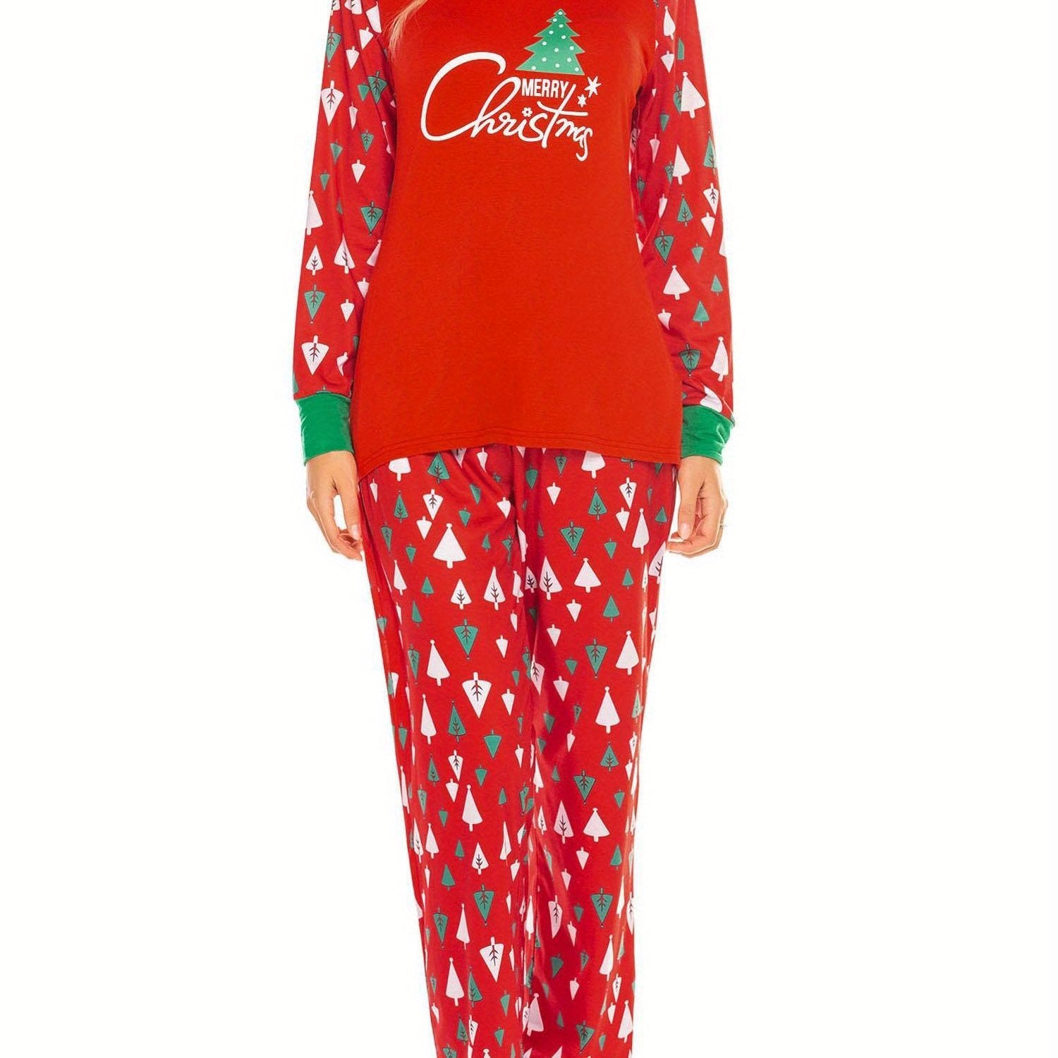 Christmas Pajamas for Family  Matching Sets Classic Plaid Xmas Soft Holiday Sleepwear  long pajama pants for women  wide leg lounge set family matching christmas pajamas Halloween house wear