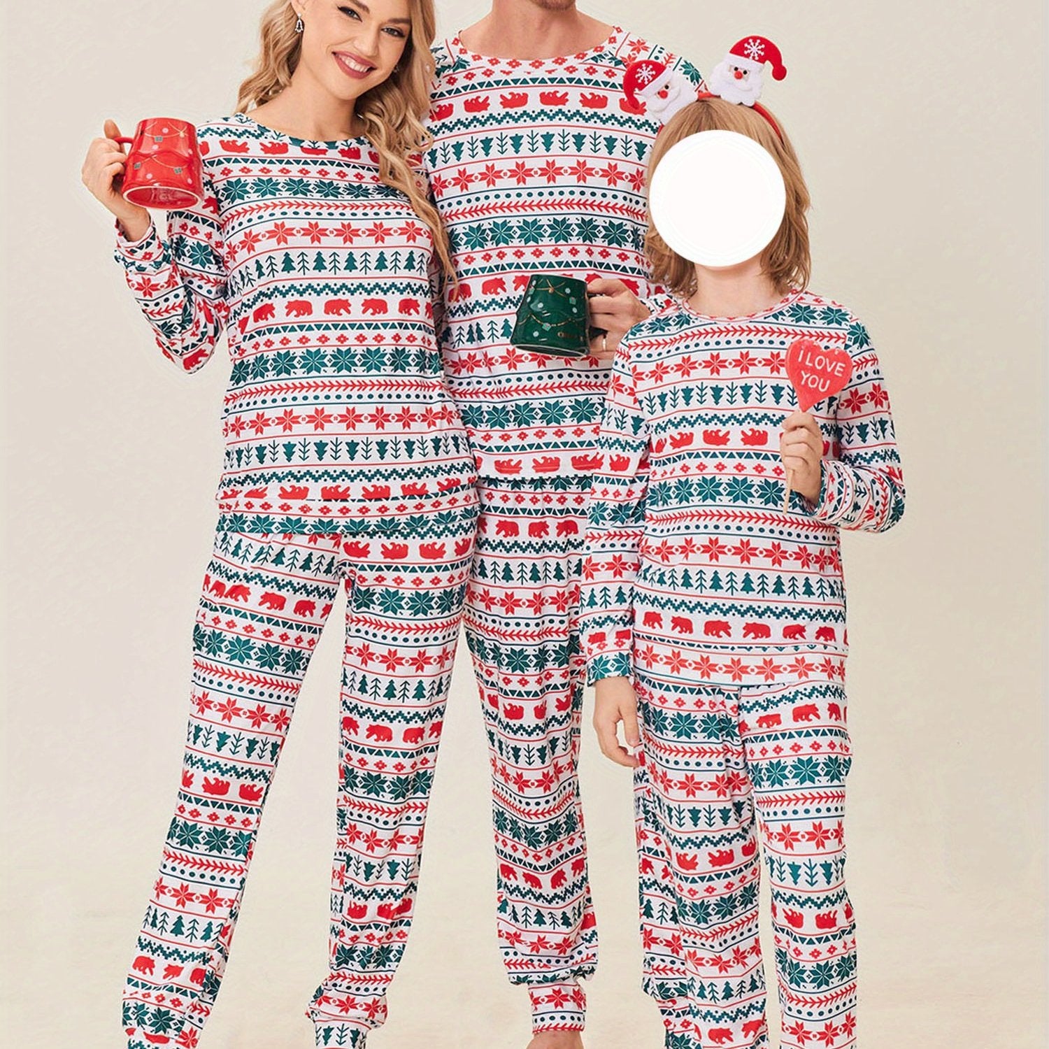 Christmas Pajamas For Family Matching Sets Xmas Soft Holiday Sleepwear Women's Lounge Sets Soft Cozy Party Women Vacation Festival Home Wear Nightwear Festive Sleeepwear Seasonal Loungewear Comfy Sets Holiday Gift Ideas Winte
