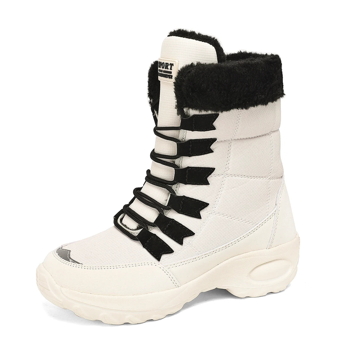 Winter Shoes Waterproof Slip on Women Comfortable Outdoor Ankle Hiking Boots Women High Boots Platform Fur Warm Snow Boots
