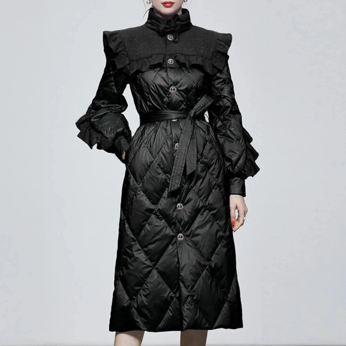 Winter Down Jacket Womens 2024 New Parka Long Slim White Duck Down Coat Thicken Elegant Female Outerwear All-match Overcoat