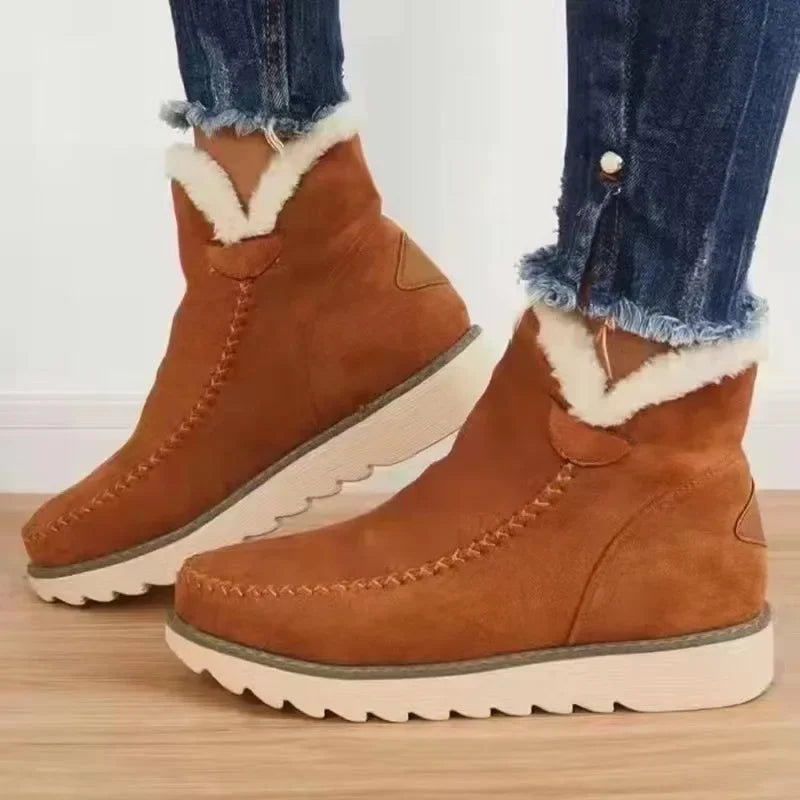 Women Snow Boots Winter 2023 Fashion Casual Warm Shoes for Women Slip on Lady Comfort Female Ankle Boot Footwear Botas De Mujer
