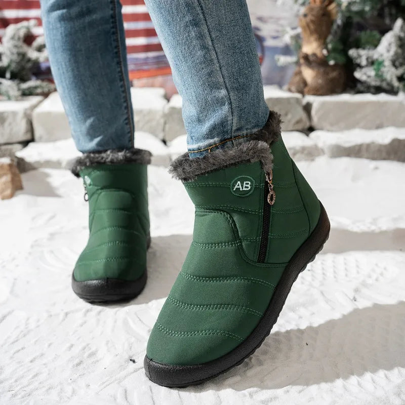 Women's Boots Women's Winter Boots Fur Winter Shoes For Women Ankle Boots Snow Super Warm Low Heels Botas Mujer Winter Footwear
