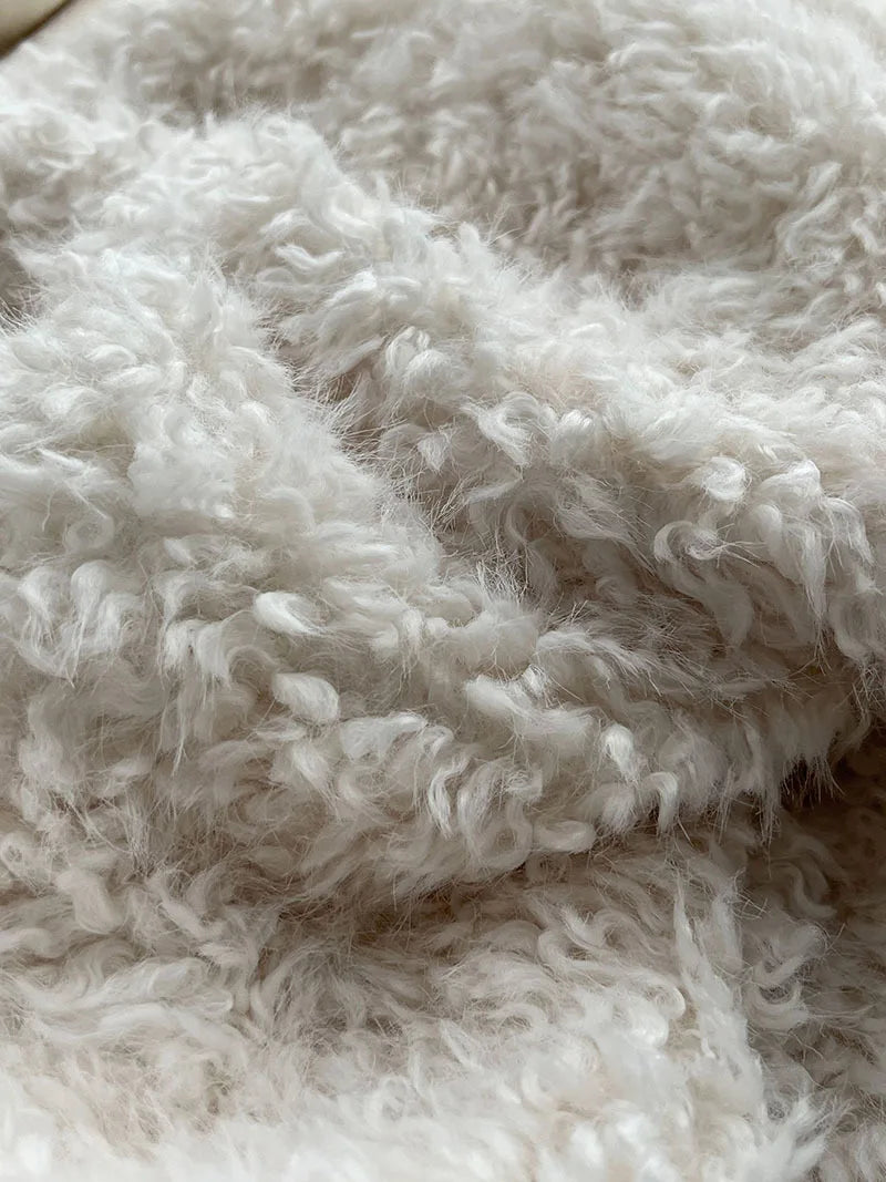 2024 Women Winter Warm Coat Furry Lambswool Coat Turn Down Coat Thick Jacket Tops For Women Coat Casaco Feminino