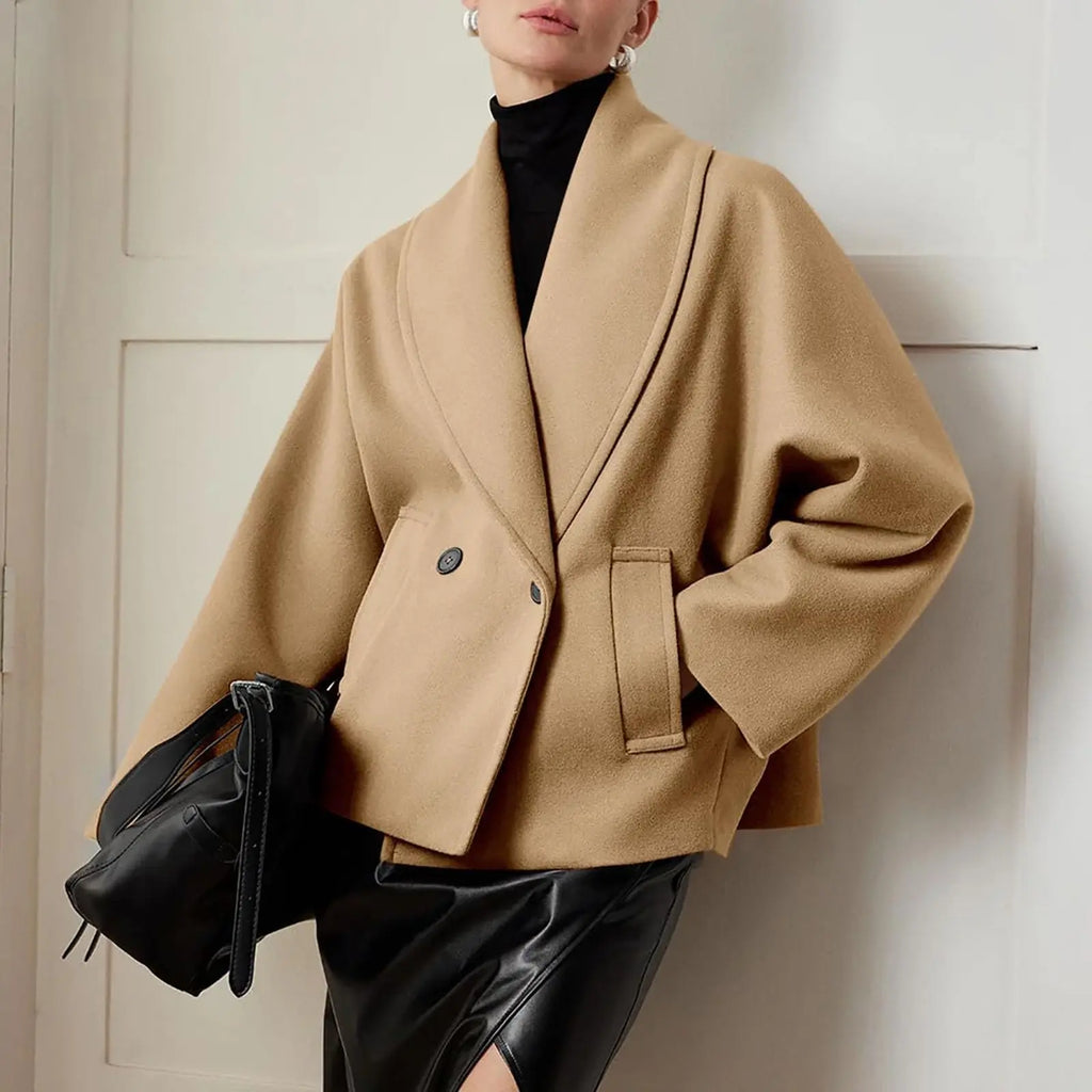 Female Winter Trendy Jackets Simple Solid Color With Button Casual Thermal Coat Women Soft Comfortable Daily Graceful Overcoat