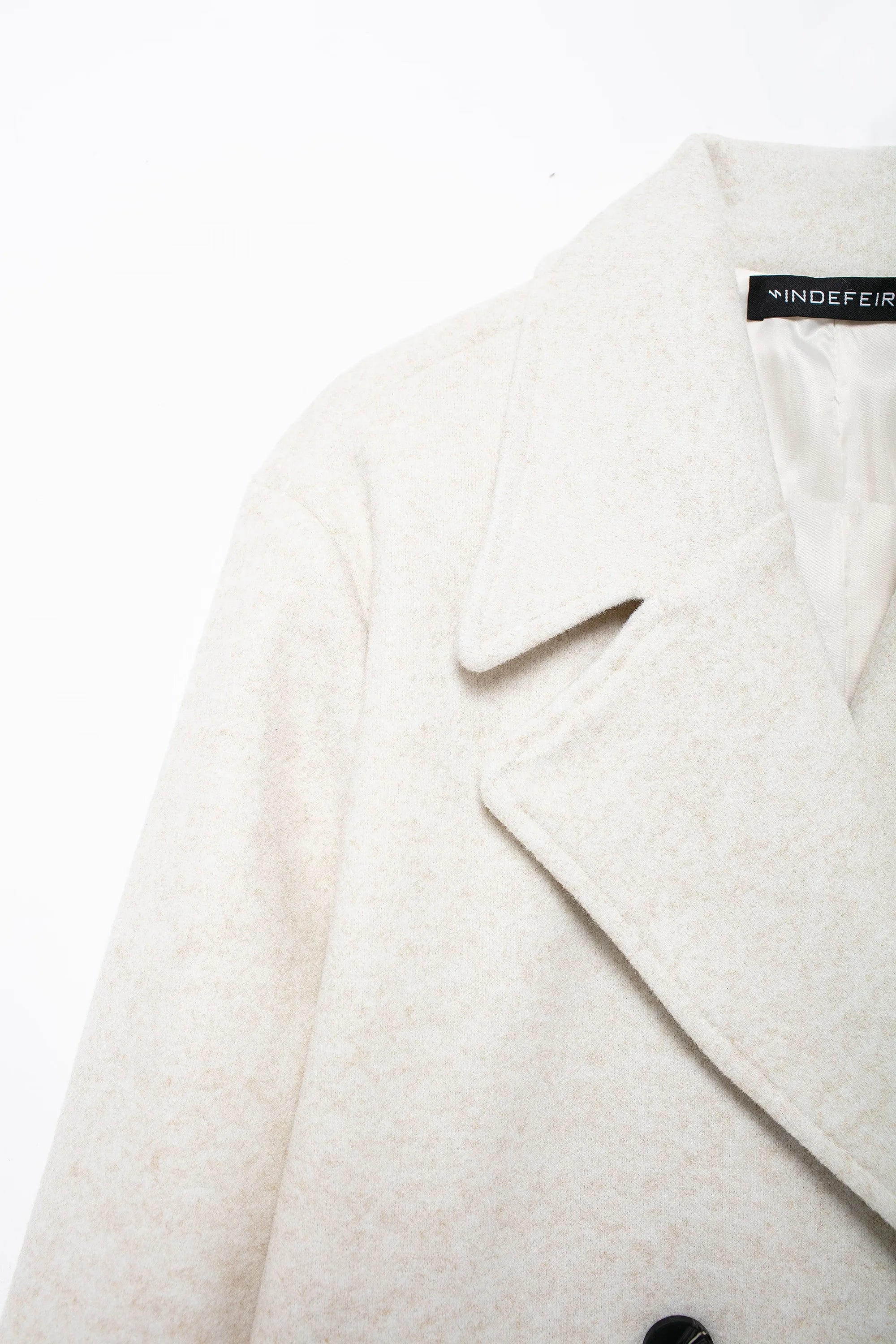 Winter Coat For Women 2024 Solid Lapel Double Breasted Long Cardigan Top Female Pokcet Streetwear Woman New In OuterCoat