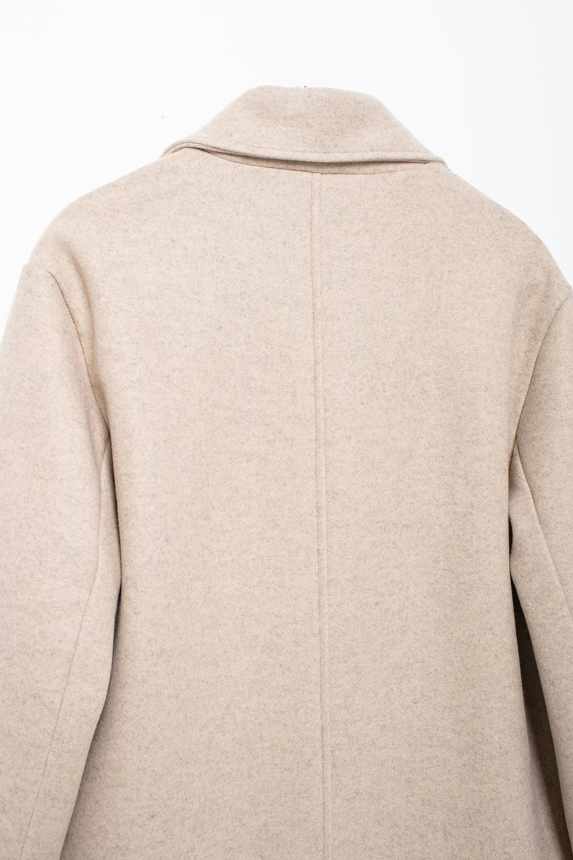 Winter Coat For Women 2024 Solid Lapel Double Breasted Long Cardigan Top Female Pokcet Streetwear Woman New In OuterCoat