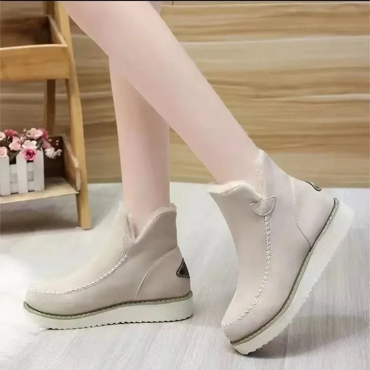 Women Snow Boots Winter 2023 Fashion Casual Warm Shoes for Women Slip on Lady Comfort Female Ankle Boot Footwear Botas De Mujer