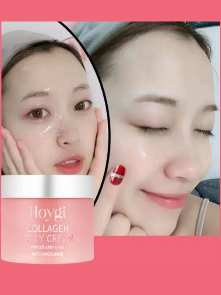 100g Jelly Face Cream Collagen Soft SPA Nourishing Moisturize Face Shrinks Pores Remove Comedones Jelly Essence Korean Skin Care