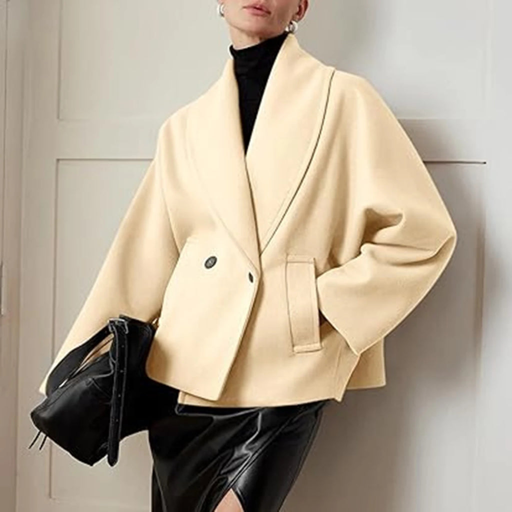 Female Winter Trendy Jackets Simple Solid Color With Button Casual Thermal Coat Women Soft Comfortable Daily Graceful Overcoat