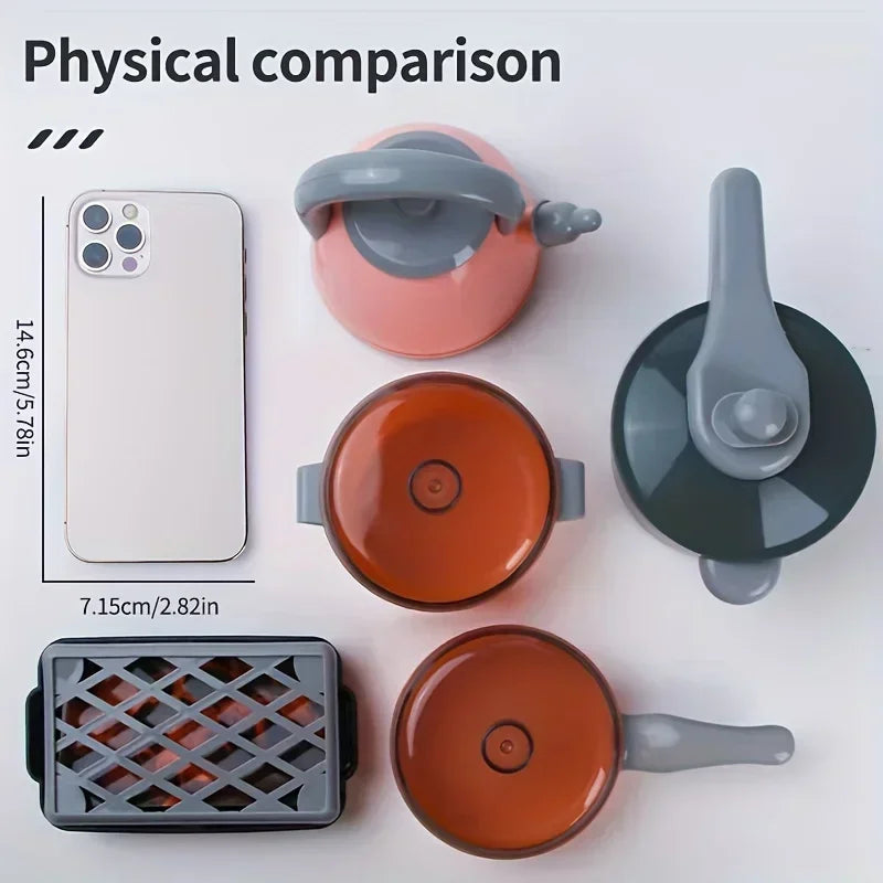 Kids Kitchen Set with Realistic Cooking Tools Creative Role Play Toys for Boys and Girls  Gifts for Children's Imaginative Play