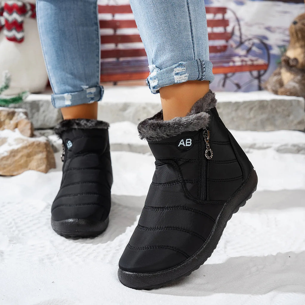 Women's Boots Women's Winter Boots Fur Winter Shoes For Women Ankle Boots Snow Super Warm Low Heels Botas Mujer Winter Footwear