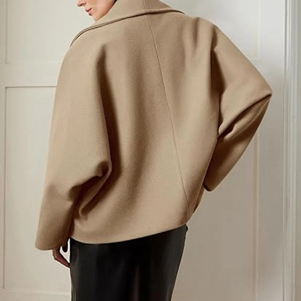 Female Winter Trendy Jackets Simple Solid Color With Button Casual Thermal Coat Women Soft Comfortable Daily Graceful Overcoat