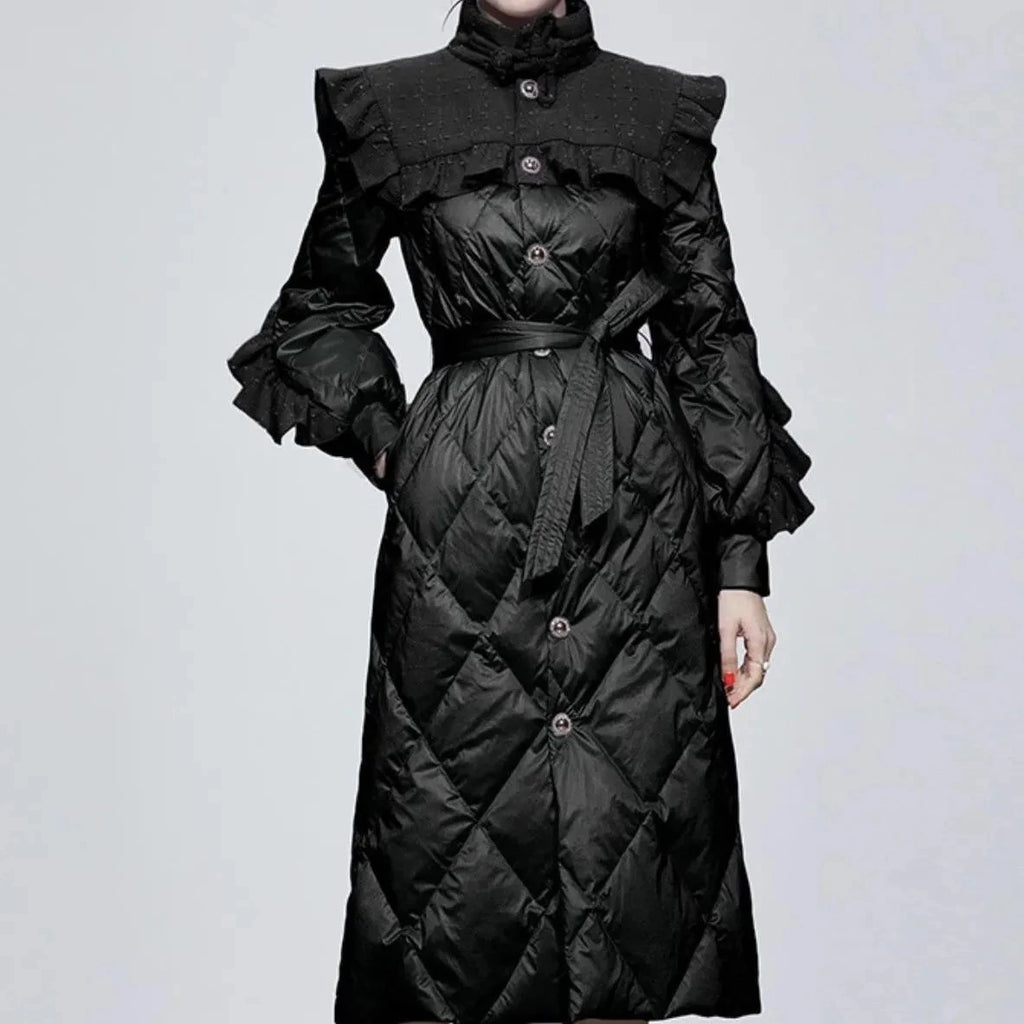 Winter Down Jacket Womens 2024 New Parka Long Slim White Duck Down Coat Thicken Elegant Female Outerwear All-match Overcoat