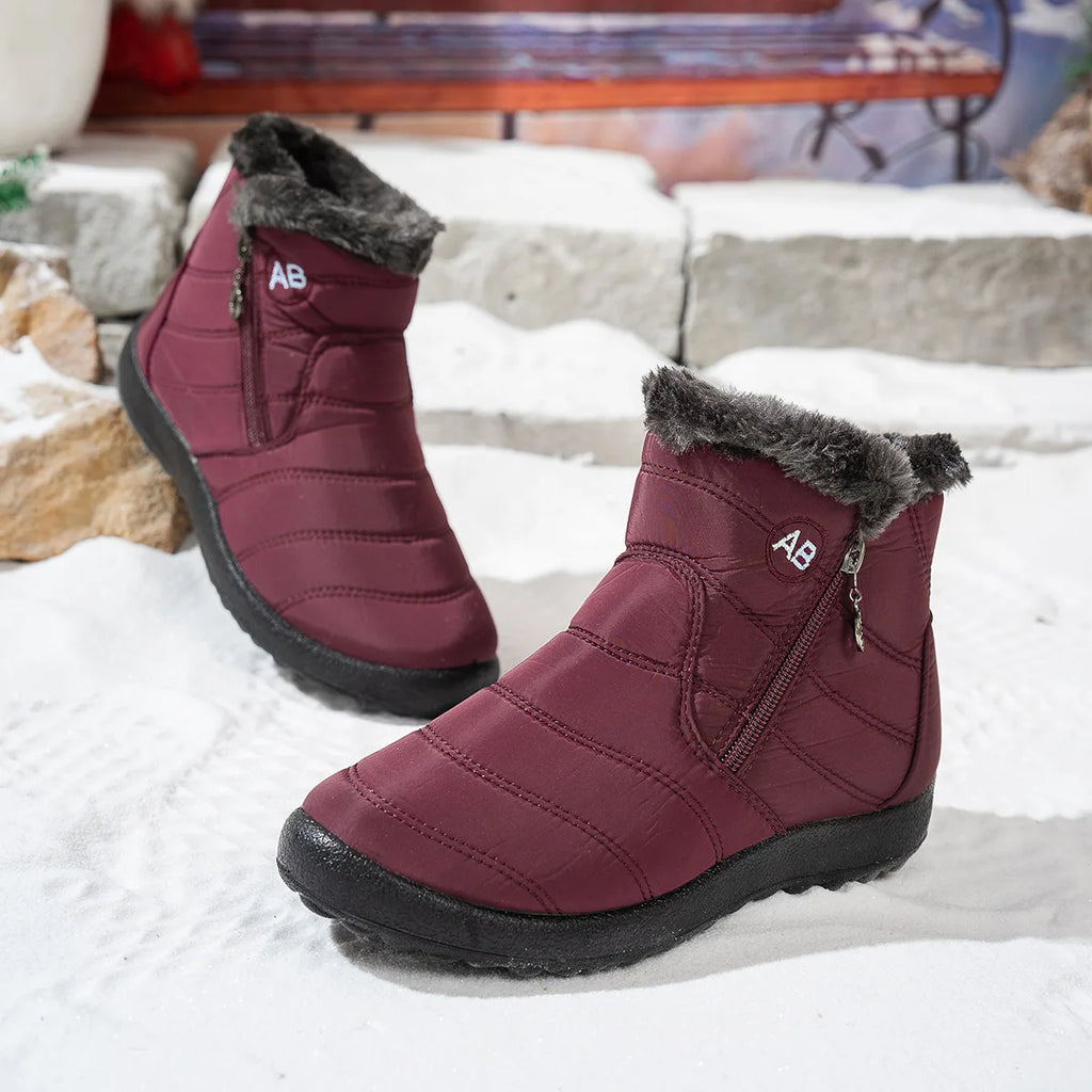Women's Boots Women's Winter Boots Fur Winter Shoes For Women Ankle Boots Snow Super Warm Low Heels Botas Mujer Winter Footwear