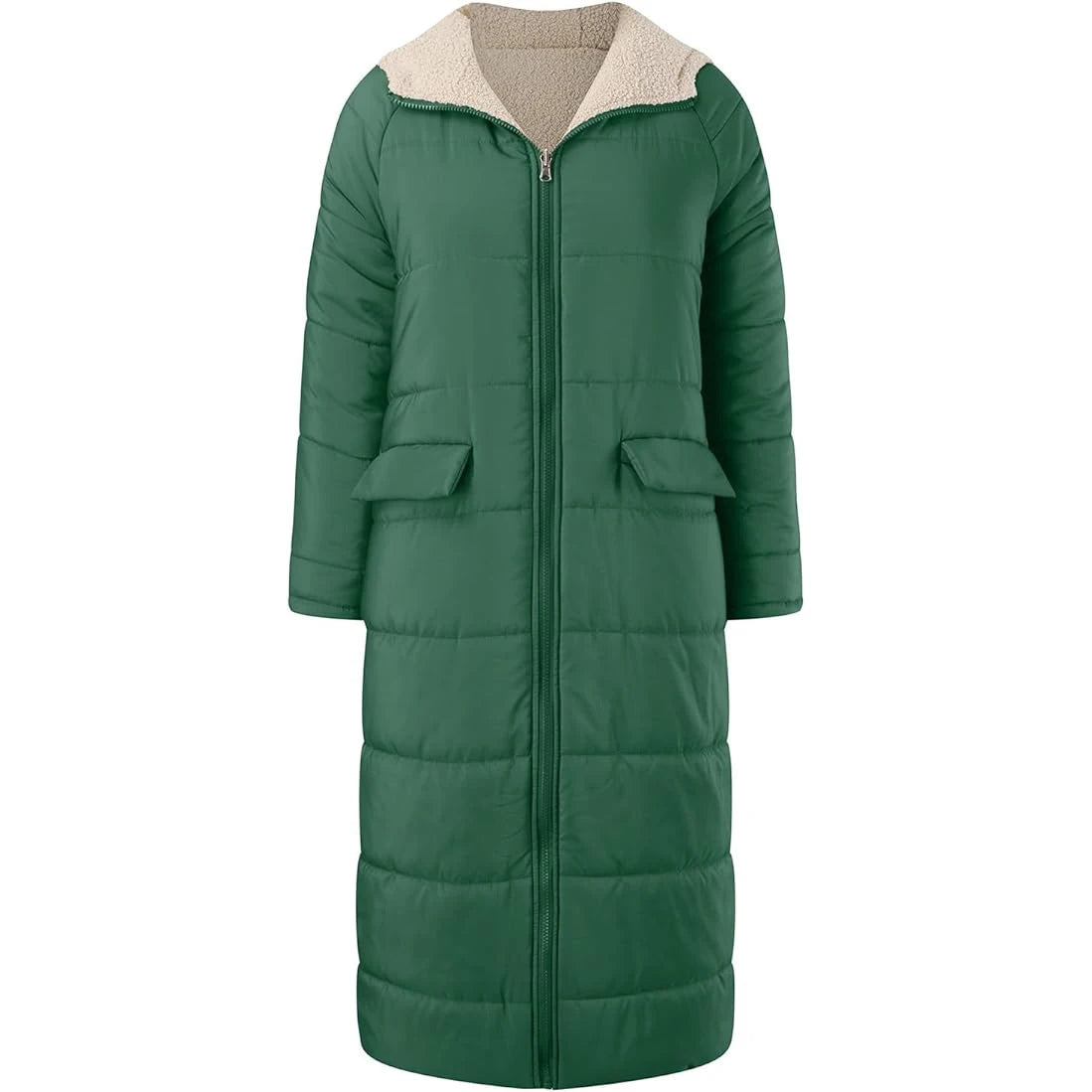 Fashion Casual Women's Winter Warm Coat Jacket Women's Fleece Jacket Wool Long Hooded Outerwear