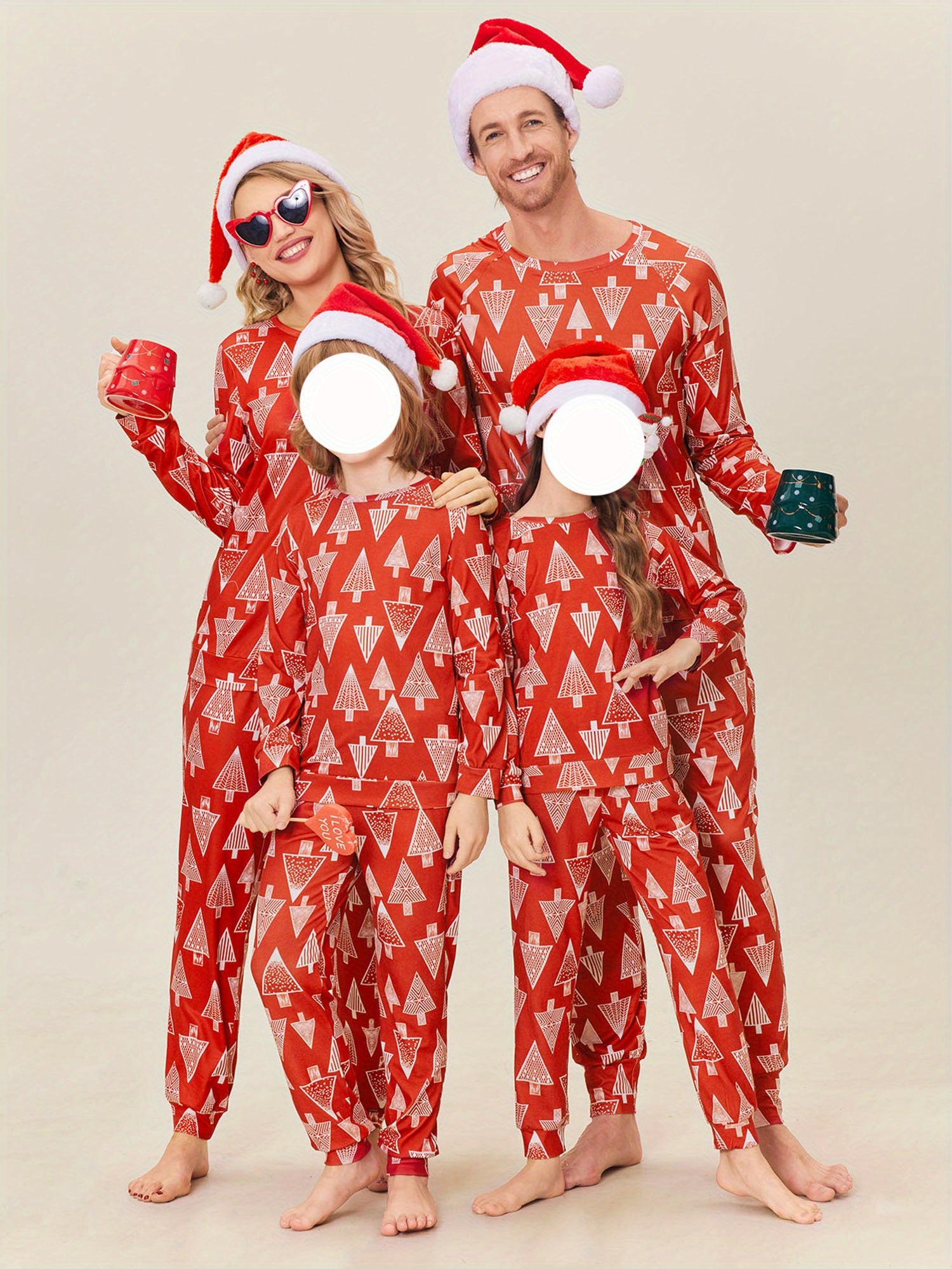 Christmas Pajamas For Family Matching Sets Xmas Soft Holiday Sleepwear Women's Lounge Sets Soft Cozy Party Women Vacation Festival Home Wear Nightwear Festive Sleeepwear Seasonal Loungewear Comfy Sets Holiday Gift Ideas Winte