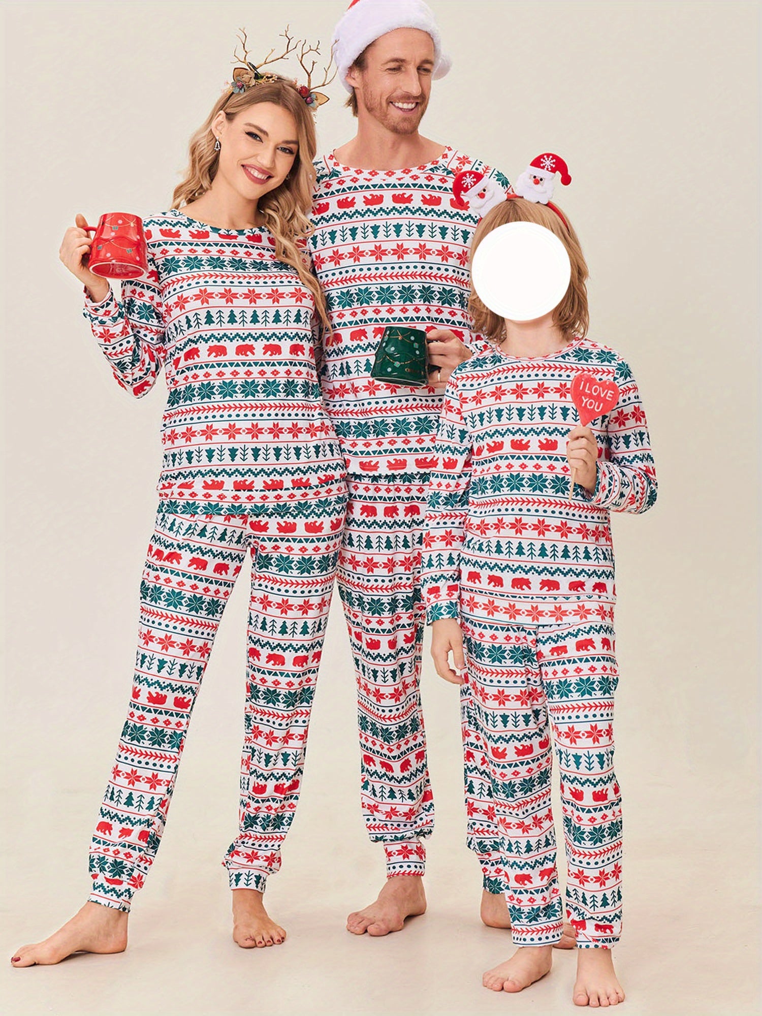 Christmas Pajamas For Family Matching Sets Xmas Soft Holiday Sleepwear Women's Lounge Sets Soft Cozy Party Women Vacation Festival Home Wear Nightwear Festive Sleeepwear Seasonal Loungewear Comfy Sets Holiday Gift Ideas Winte